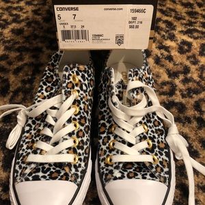 Leopard Converse Tennis Shoe